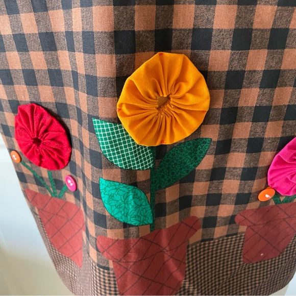 Dreamspinners Pot Full of Posies Cat Vest Handmade Size Large - Picture 4 of 7